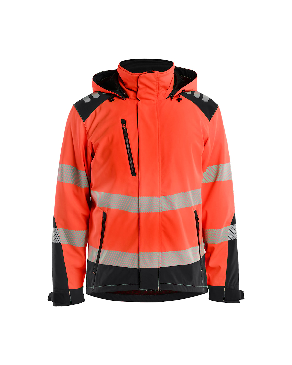 Blåkläder 4400-2513 Lättfodrad softshelljacka vinter varsel – Varselröd/Svart