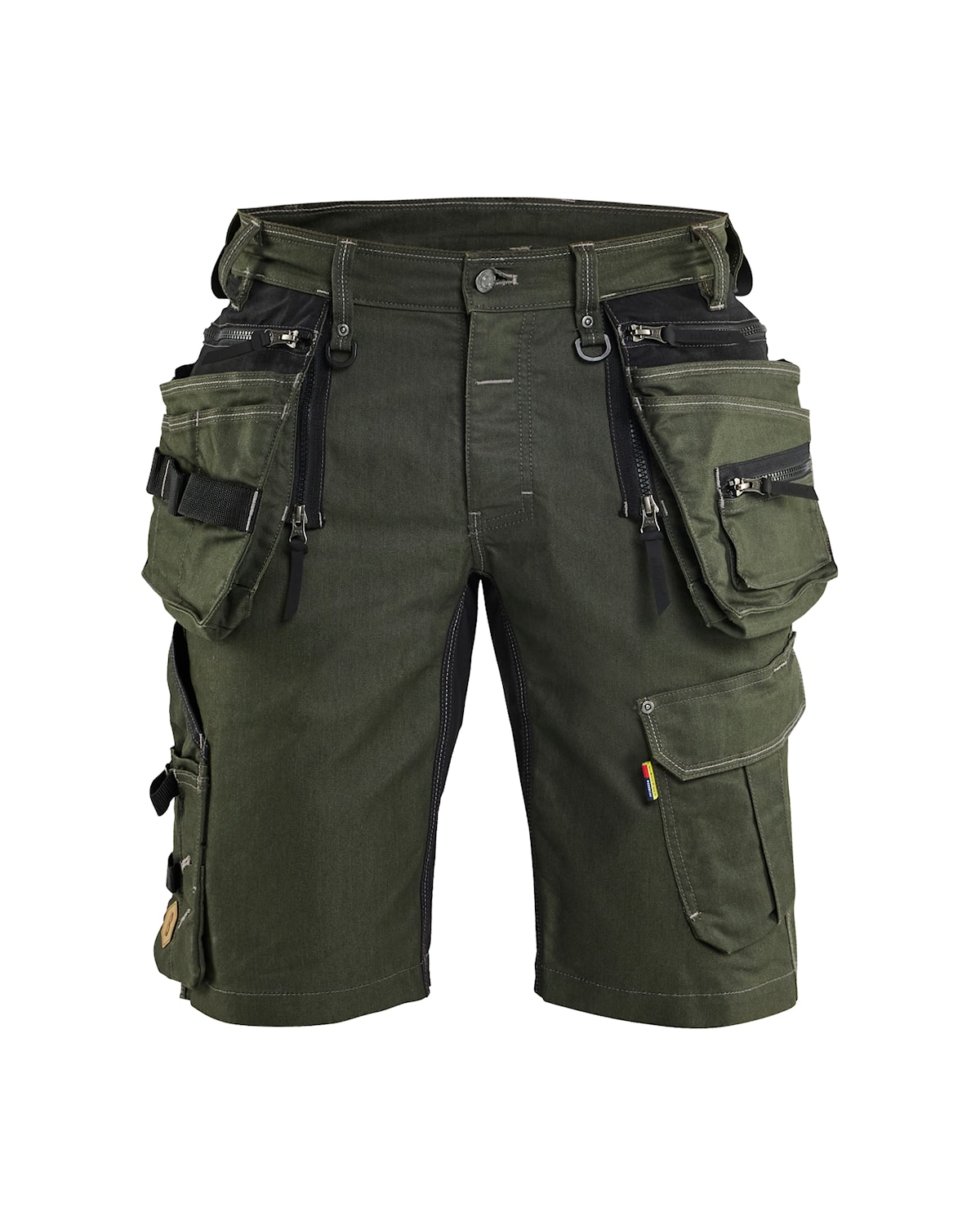 Blåkläder 1992-1141 Hantverksshorts stretch X1900 – Skogsgrön/Svart