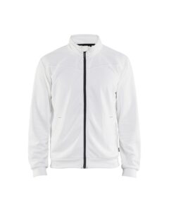 Blåkläder 3362-2526 Sweatshirt full zip – Vit/Mörkgrå
