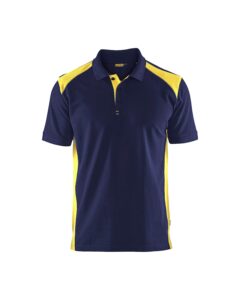 Blåkläder 3324-1050 Pikétröja – Marinblå/Varselgul