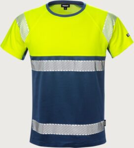 Fristads Varsel T-shirt 7518 THV, klass 1 – Varsel Gul/Marinblå (171)