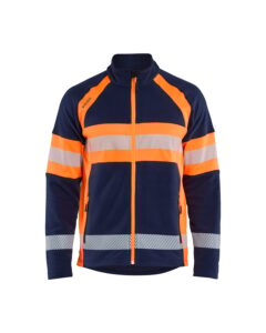Blåkläder 4713-1010 Microfleecejacka – Marinblå/Varselorange
