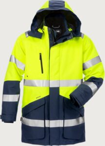 Fristads Varsel GORE-TEX 2-i-1 parkas 4989 GXB, klass 3 – Varsel Gul/Marinblå (171)
