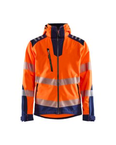 Blåkläder 4491-2513 Softshelljacka varsel – Varselorange/Marinblå