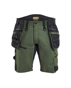 Blåkläder 1972-1149 STRIKER Hantverksshorts Stretch – Skogsgrön/Svart