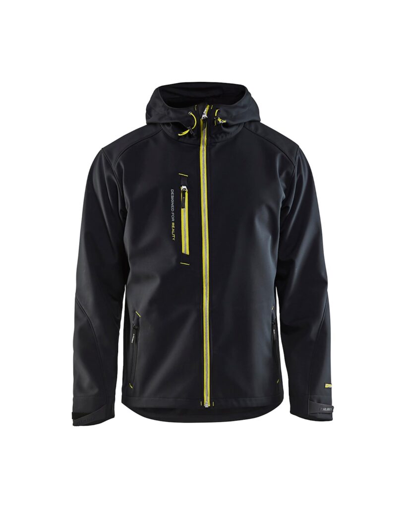 Blåkläder 4949-2517 Softshelljacka – Svart/Varselgul