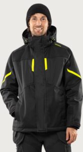 Fristads Airtech® vinterjacka 4058 GTC – Svart/Neongul (982)
