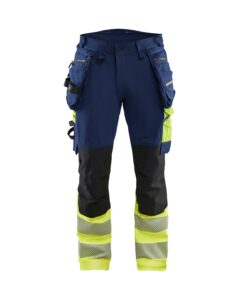 Blåkläder 1125-1648 Varselbyxa 4-vägsstretch – Marinblå/Varselgul