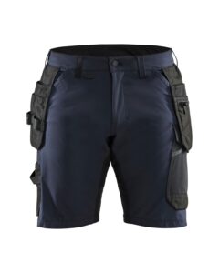 Blåkläder 1520-1645 Hantverksshorts 4-vägsstretch – Mörk marinblå/Svart