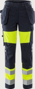 Fristads Flamestat hantverkarbyxa 2777 ATHS klass 1, dam – Varsel Gul/Marinblå (171)