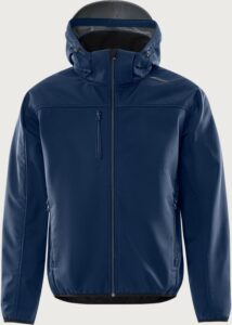 Fristads Softshell-jacka med huva 4655 GBF – Marinblå/Grå (586)