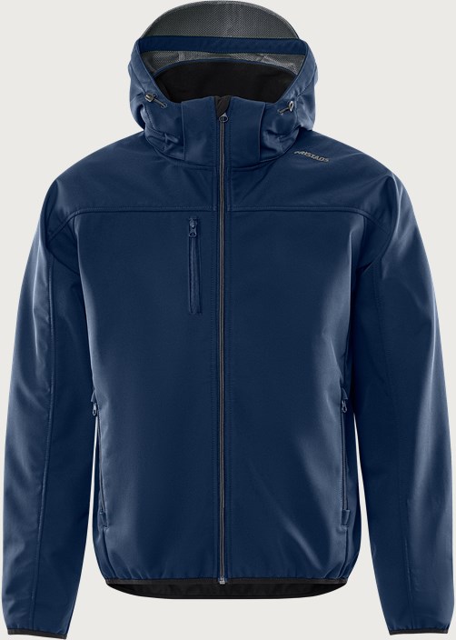 Fristads Softshell-jacka med huva 4655 GBF – Marinblå/Grå (586)