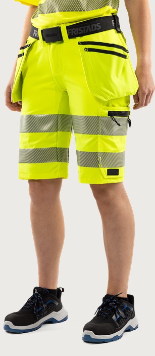Fristads Varsel hantverkarshorts stretch 2667 GSTP klass 1, dam – Varsel Gul (130)