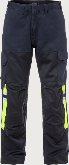Fristads Flamestat byxa 2165 MFA – Marinblå/Neongul (556)