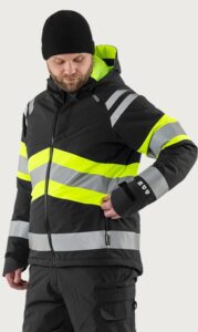 Fristads Varsel Green vinterjacka stretch 4685 GLPS, klass 1 – Varsel Gul/Svart (196)