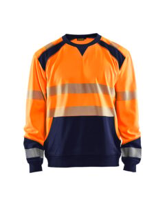 Blåkläder 3541-2528 Varseltröja – Varselorange/Marinblå