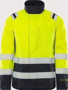 Fristads Flamestat softshell-jacka stretch 4016 FSS, klass 3 – Varsel Gul/Marinblå (171)