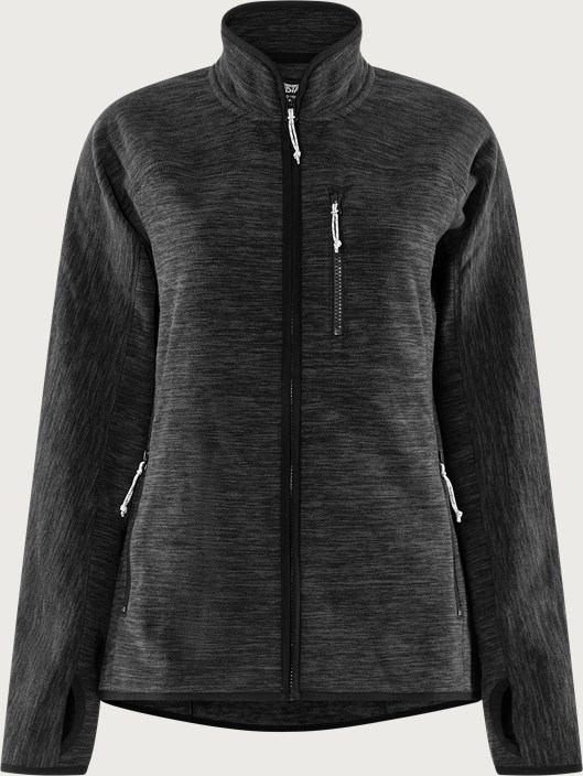 Fristads Cirrus microfleece-jacka, dam – Mörkgrå melange (931)