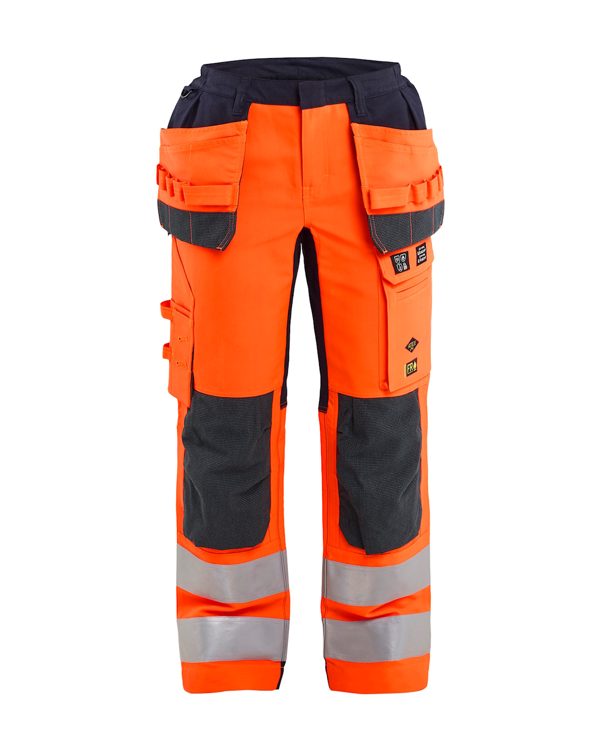 Blåkläder 7145-1524 Byxa Multinorm Inherent Stretch Dam – Varselorange/Marinblå