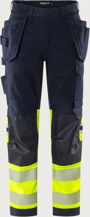 Fristads Flamestat Green hantverkarbyxa stretch aramid 2940 GFS, klass 1 – Varsel Gul/Marinblå (171)