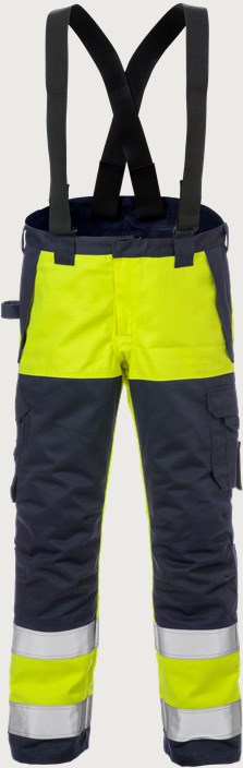 Fristads Flamskyddad vinterbyxa 2588 FLAM, klass 2 – Varsel Gul/Marinblå (171)