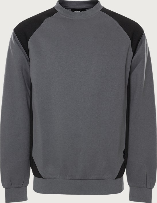Fristads Green sweatshirt 7148 GSM – Grå/Svart (896)