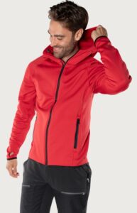 Fristads Calcium Polartec® Power stretch hoodie – Röd (334)