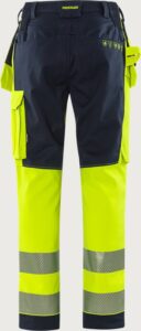 Fristads Flamestat hantverkarbyxa stretch 2282 FSS, klass 2 – Varsel Gul/Marinblå (171)