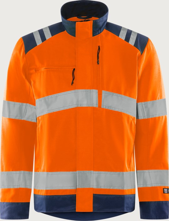 Fristads Varseljacka Green 4067 GPLU, klass 3 – Varsel Orange/Marinblå (271)