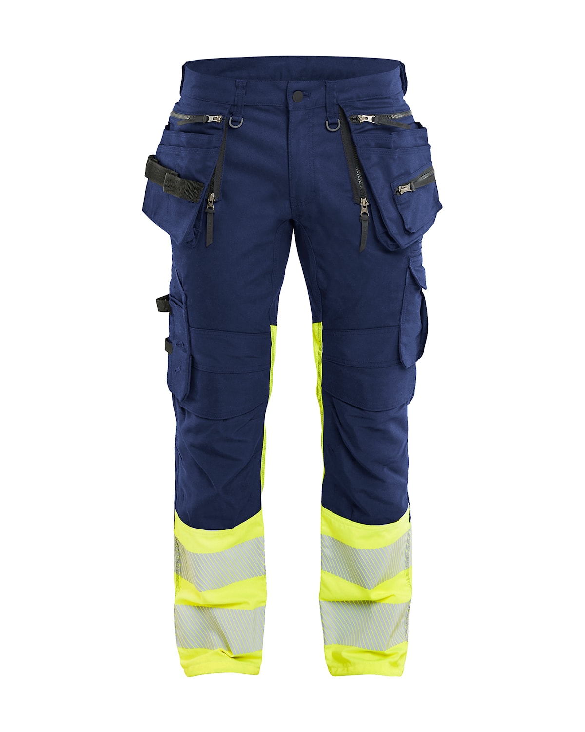 Blåkläder 1130-1149 Varselbyxa Stretch – Marinblå/Varselgul