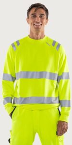 Fristads Varsel Green sweatshirt 7862 GPSW, klass 3 – Varsel Gul (130)