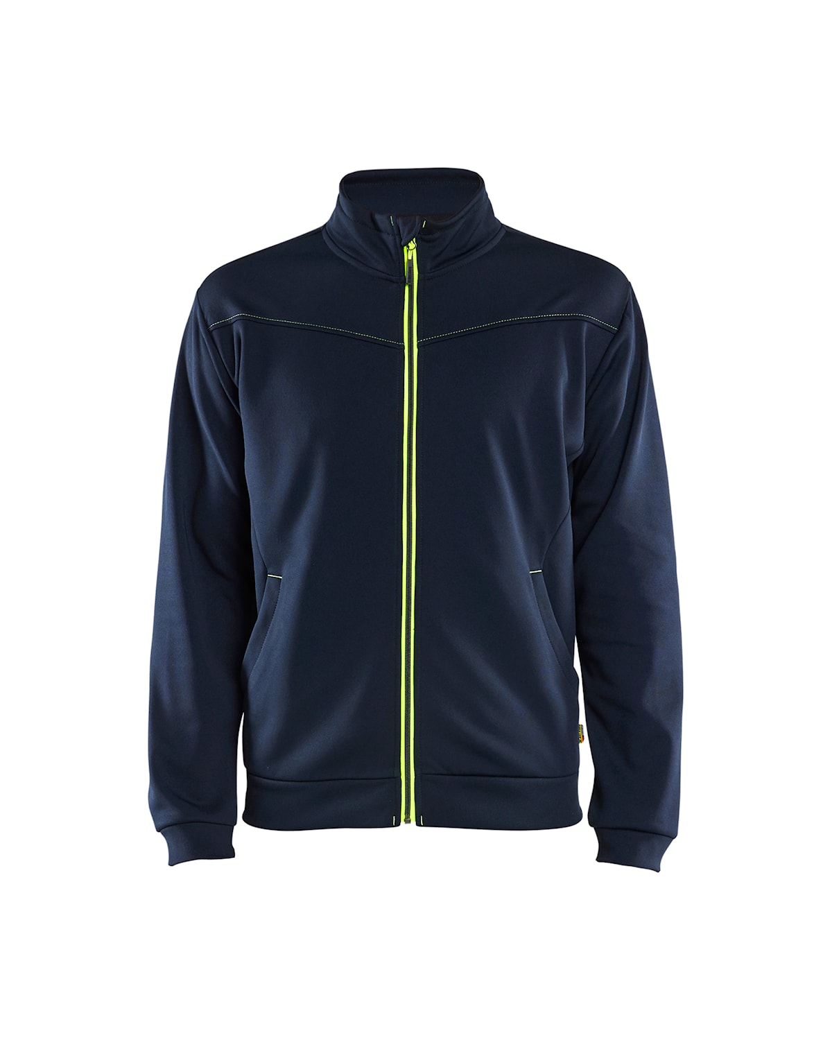Blåkläder 3362-2526 Sweatshirt full zip – Mörk marinblå/varselgul