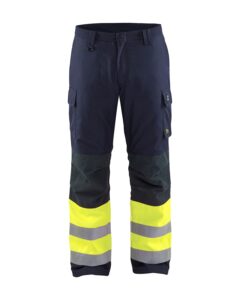 Blåkläder 1869-1514 Vinterbyxa Multinorm – Marinblå/Varselgul