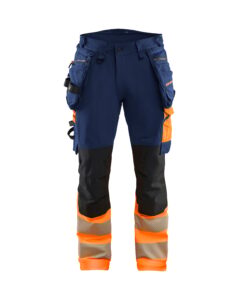 Blåkläder 1125-1648 Varselbyxa 4-vägsstretch – Marinblå/Varselorange
