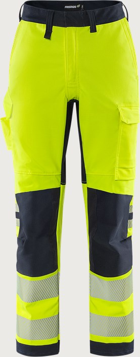 Fristads Flamestat Green stretchbyxa 2957 GFS klass 2, dam – Varsel Gul/Marinblå (171)