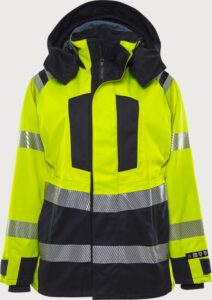 Fristads Flamestat Airtech® skaljacka 4526 ATHR klass 3, dam – Varsel Gul/Marinblå (171)