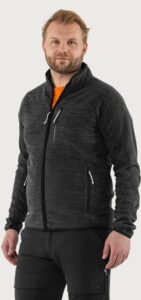 Fristads Cirrus microfleece-jacka – Mörkgrå melange (931)