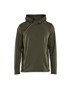 Blåkläder 3594-2547 Huvtröja Half zip – Skogsgrön