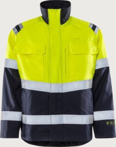 Fristads Flamestat Jacka 4176 ATHS, klass 2 – Varsel Gul/Marinblå (171)