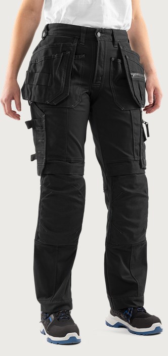 Fristads Hantverkarbyxa stretch 2533 GCYD, dam – Svart (940)