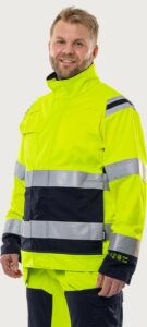 Fristads Flamestat stretchjacka 4160 ATHF, klass 3 – Varsel Gul/Marinblå (171)