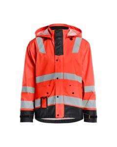 Blåkläder 4302-2003 Regnjacka LEVEL 2 – Varselröd/Svart