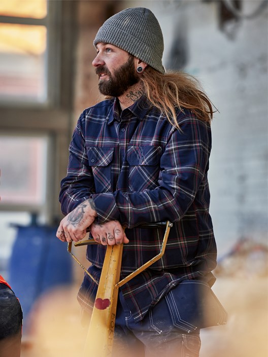 Fristads Flanellskjorta 7421 MSF – Mörkblå (539)