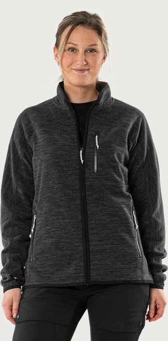 Fristads Cirrus microfleece-jacka, dam – Mörkgrå melange (931)