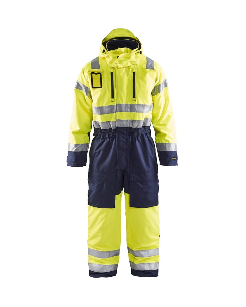 Blåkläder 6763-1977 Varseloverall vinter – Varselgul/Marinblå