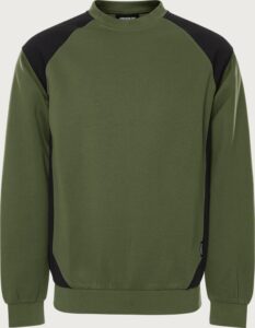 Fristads Green sweatshirt 7148 GSM – Militärgrön/Svart (796)