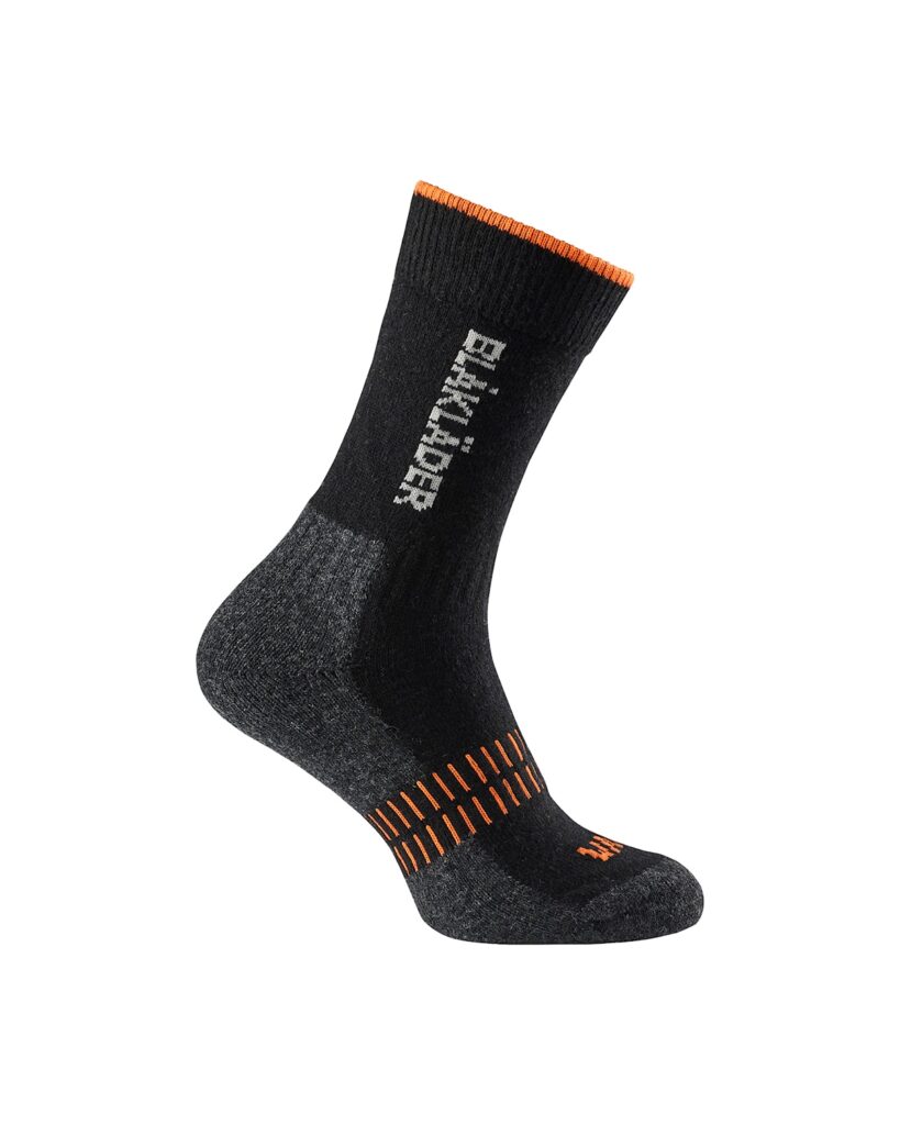 Blåkläder 2192-1095 Socka Warm – Svart/Neonorange