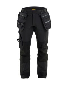 Blåkläder 1979-1649 ToolRig™ STRIKER Hantverksbyxa 4-vägsstretch – Svart/Svart