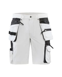 Blåkläder 1088-1645 Målarshorts 4-vägsstretch – Vit/Mörkgrå