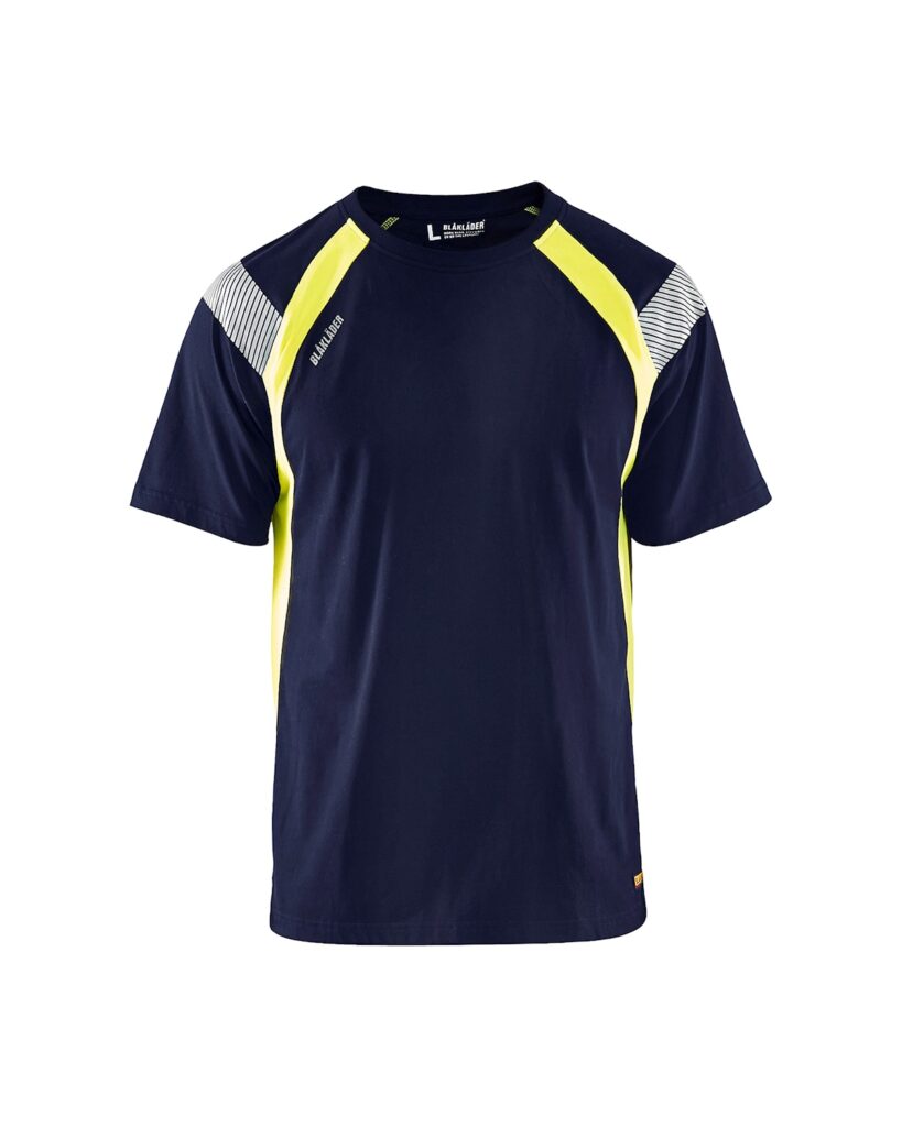 Blåkläder 3332-1030 T-shirt – Marinblå/Varselgul